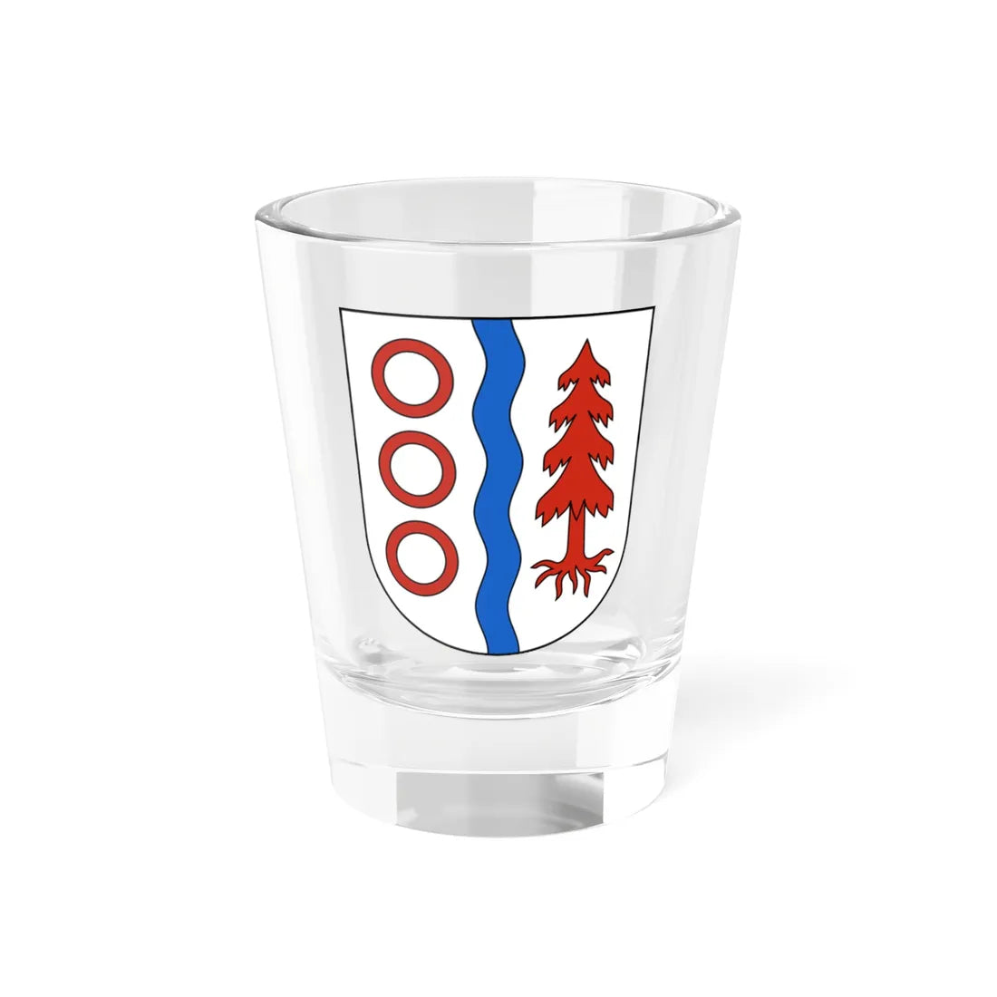Gaiserwald-blazon (Switzerland) (Coat of Arms) Shot Glass 1.5oz 1.5oz - Go Mug Yourself