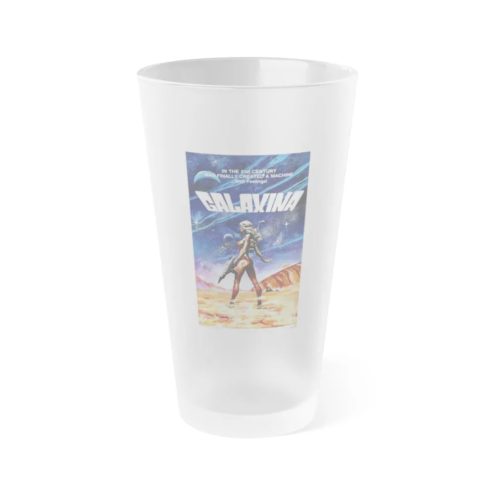 GALAXINA 1980 Movie Poster - Frosted Pint Glass 16oz-16oz-Frosted-Go Mug Yourself