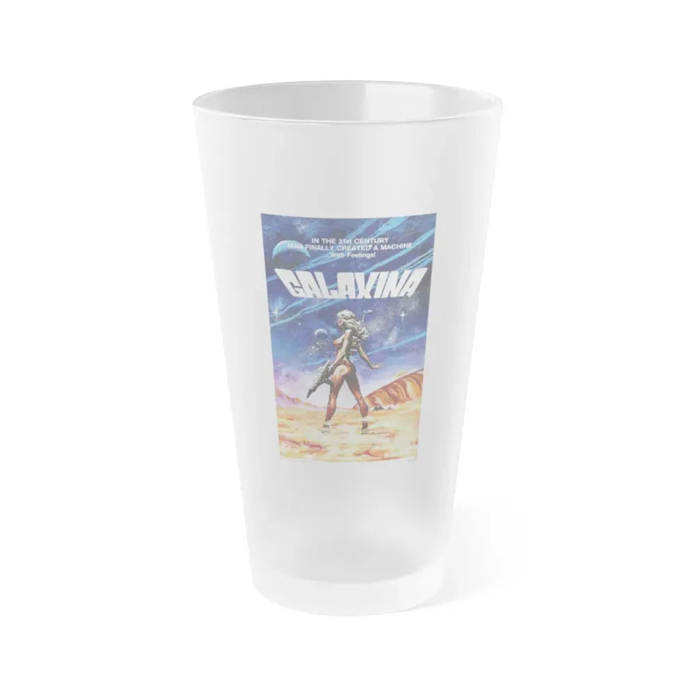 GALAXINA 1980 Movie Poster - Frosted Pint Glass 16oz 16oz Frosted - Go Mug Yourself