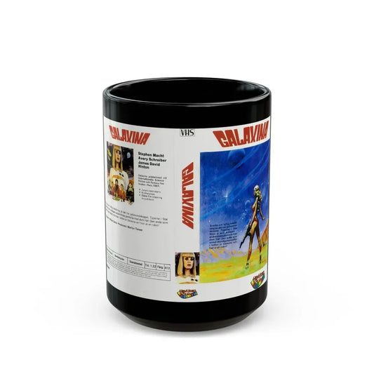 GALAXINA HEM VIDEO FILM (VHS COVER) - Black Coffee Mug 15oz - Go Mug Yourself