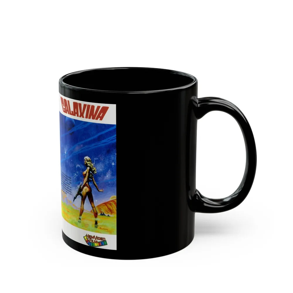 GALAXINA HEM VIDEO FILM (VHS COVER) - Black Coffee Mug-Go Mug Yourself