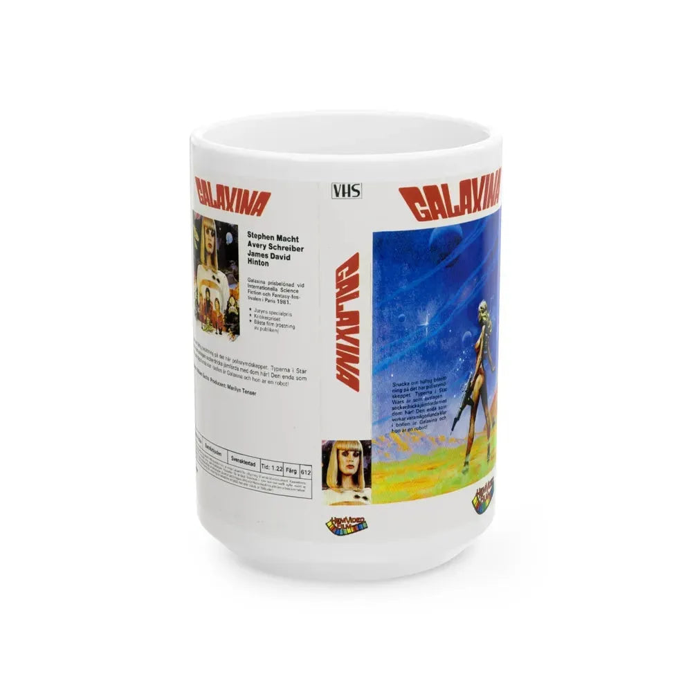 GALAXINA HEM VIDEO FILM (VHS COVER) - White Coffee Mug 15oz - Go Mug Yourself
