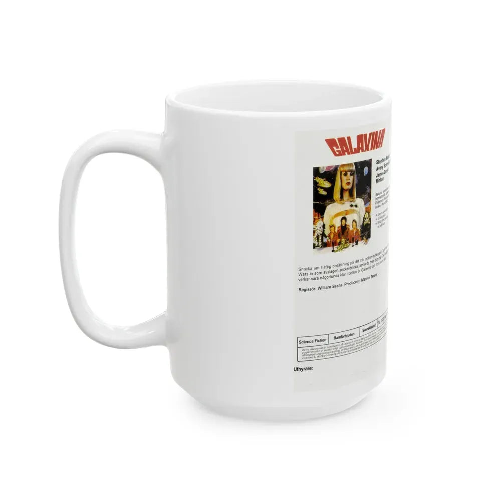 GALAXINA HEM VIDEO FILM (VHS COVER) - White Coffee Mug - Go Mug Yourself