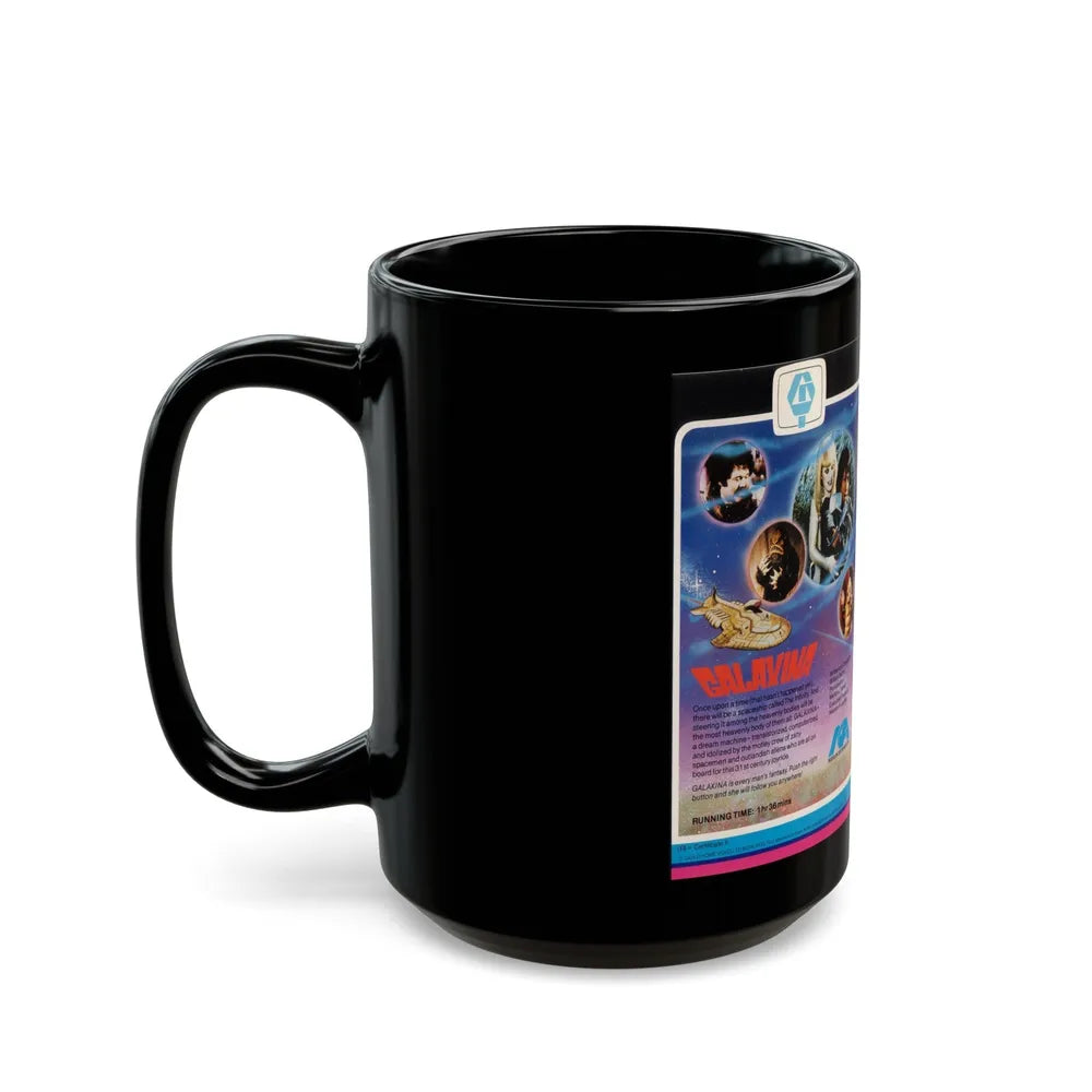 GALAXINA MANSON INTERNATIONAL (VHS COVER) - Black Coffee Mug-Go Mug Yourself