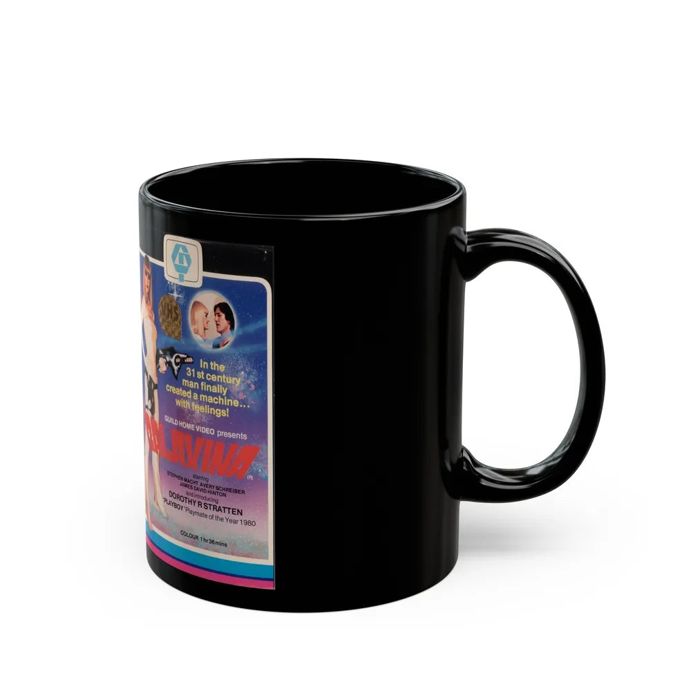 GALAXINA MANSON INTERNATIONAL (VHS COVER) - Black Coffee Mug-Go Mug Yourself