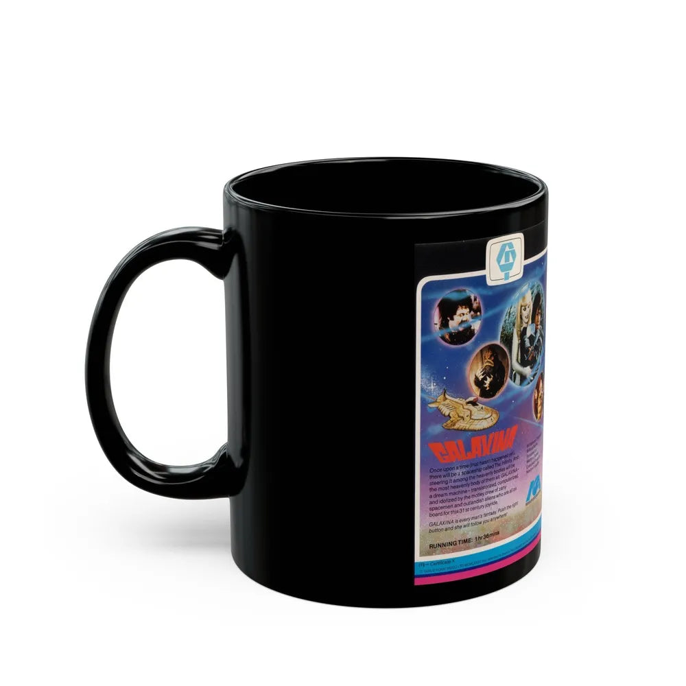 GALAXINA MANSON INTERNATIONAL (VHS COVER) - Black Coffee Mug-Go Mug Yourself