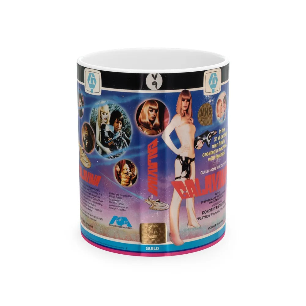 GALAXINA MANSON INTERNATIONAL (VHS COVER) - White Coffee Mug-11oz-Go Mug Yourself