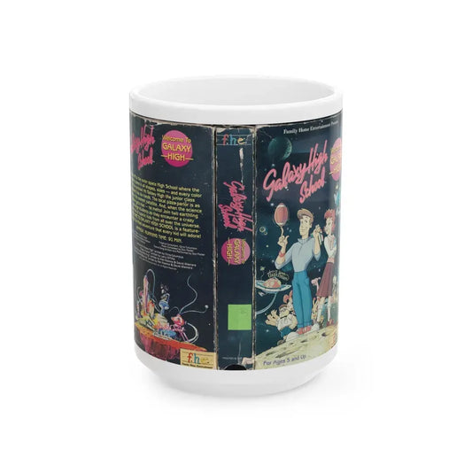 GALAXY HIGH WELCOME TO GALAXY HIGH (VHS COVER) - White Coffee Mug 15oz - Go Mug Yourself