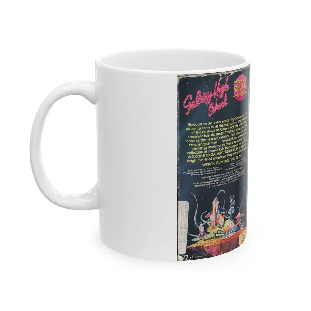 GALAXY HIGH WELCOME TO GALAXY HIGH (VHS COVER) - White Coffee Mug - Go Mug Yourself