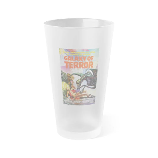 GALAXY OF TERROR 1981 Movie Poster - Frosted Pint Glass 16oz-16oz-Frosted-Go Mug Yourself