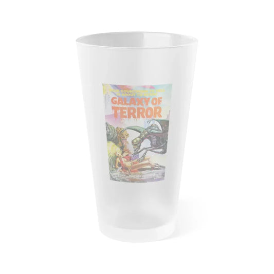GALAXY OF TERROR 1981 Movie Poster - Frosted Pint Glass 16oz 16oz Frosted - Go Mug Yourself