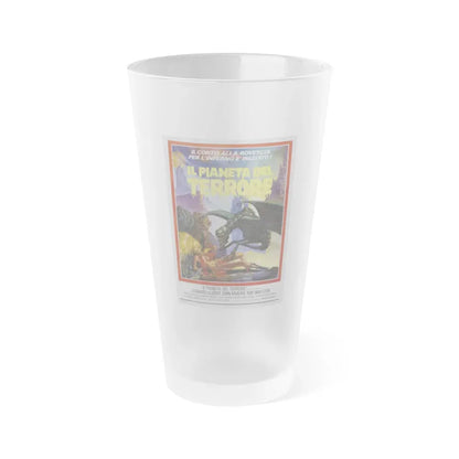 GALAXY OF TERROR (ITALIAN) 1981 Movie Poster - Frosted Pint Glass 16oz 16oz Frosted - Go Mug Yourself
