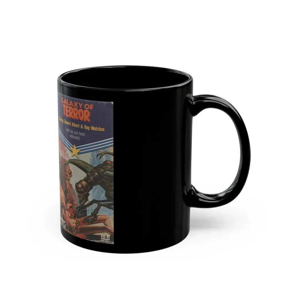 GALAXY OF TERROR (VHS COVER) - Black Coffee Mug - Go Mug Yourself
