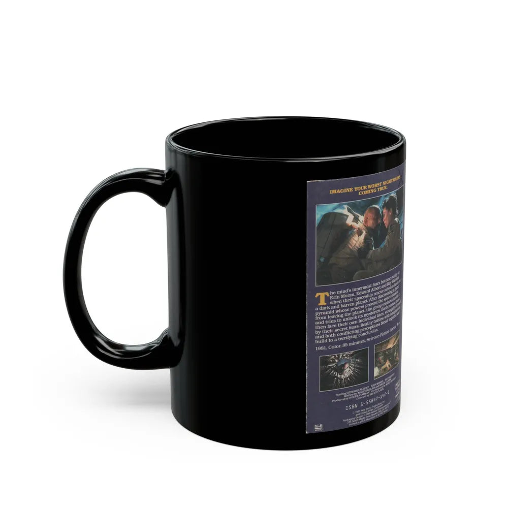 GALAXY OF TERROR (VHS COVER) - Black Coffee Mug-Go Mug Yourself