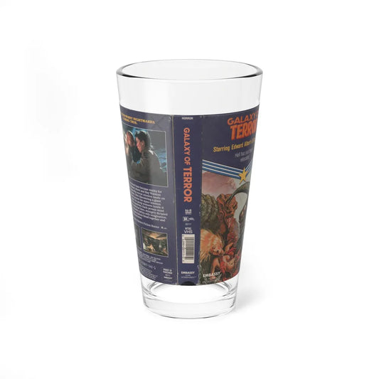 GALAXY OF TERROR (VHS COVER) Pint Glass 16oz 16oz - Go Mug Yourself
