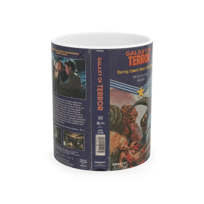 GALAXY OF TERROR (VHS COVER) - White Coffee Mug 11oz - Go Mug Yourself