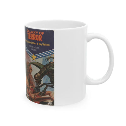 GALAXY OF TERROR (VHS COVER) - White Coffee Mug-Go Mug Yourself