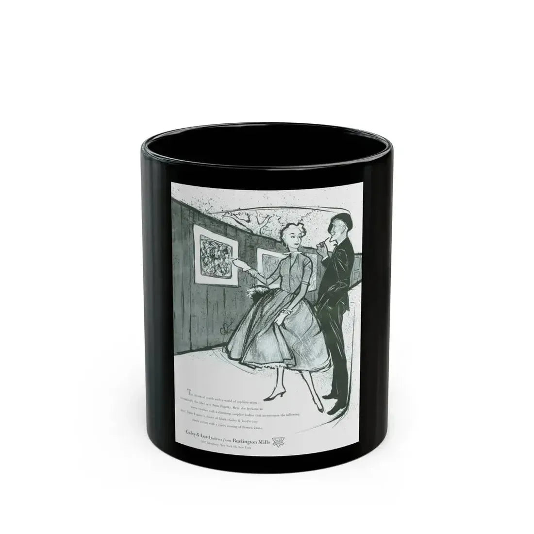 Galey & Lord, 1954 - Black Coffee Mug 11oz - Go Mug Yourself