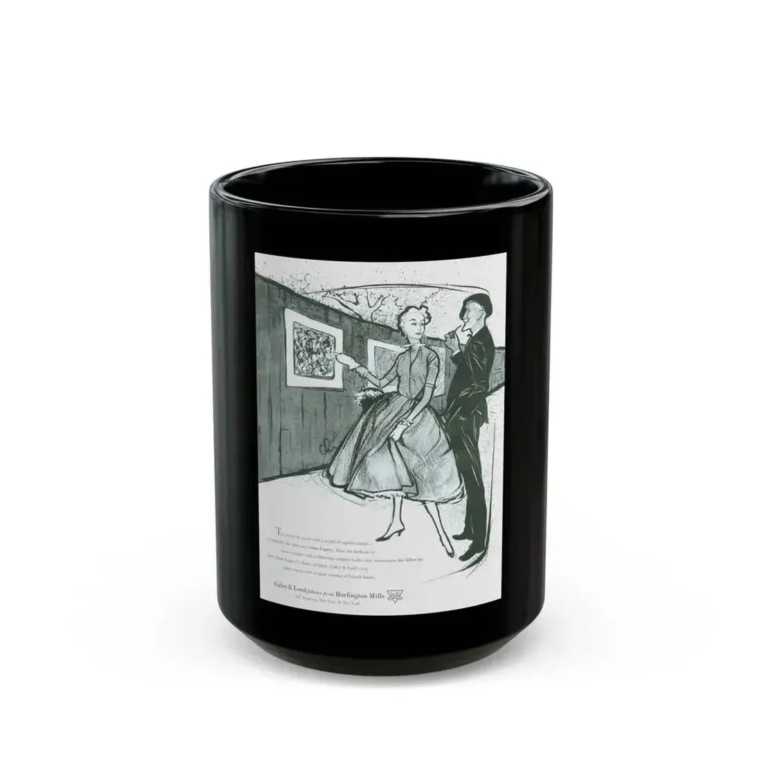 Galey & Lord, 1954 - Black Coffee Mug 15oz - Go Mug Yourself