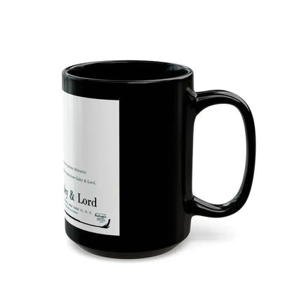 Galey & Lord, 1959 - Black Coffee Mug - Go Mug Yourself
