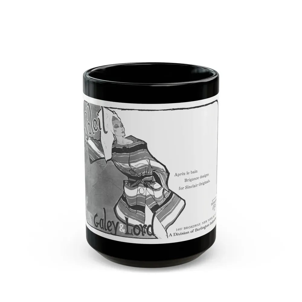 Galey & Lord, 1960 - Black Coffee Mug 15oz - Go Mug Yourself