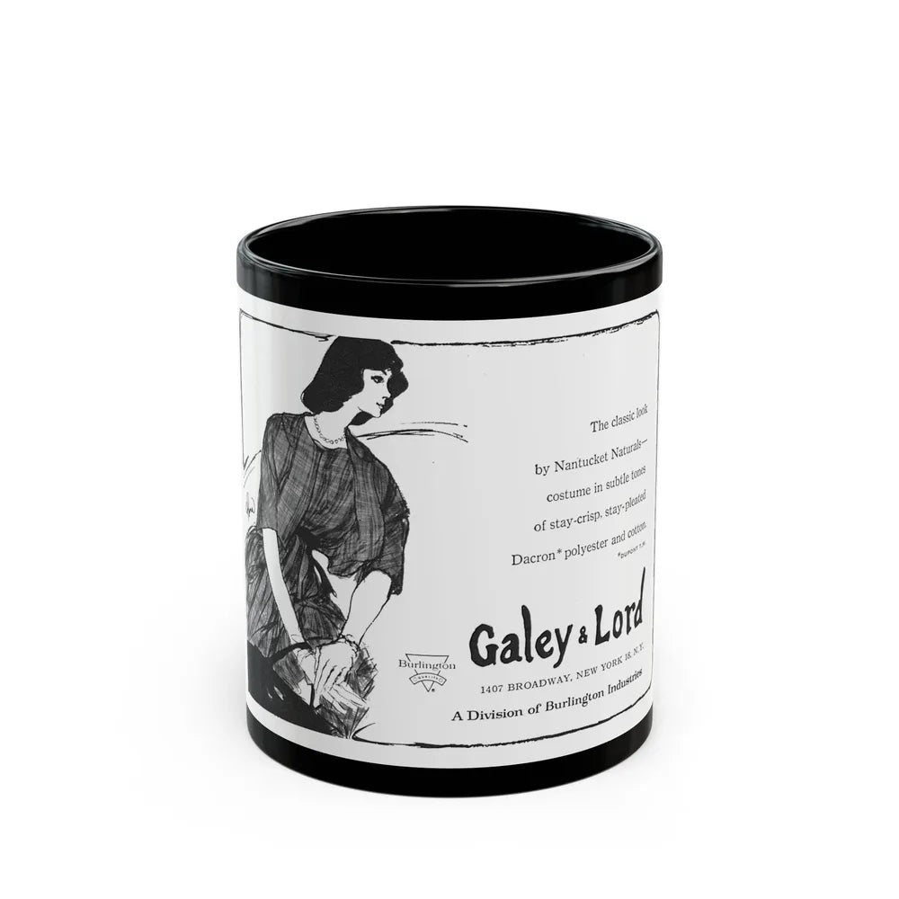 Galey & Lord, 1962 - Black Coffee Mug-11oz-Go Mug Yourself