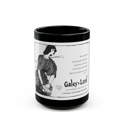 Galey & Lord, 1962 - Black Coffee Mug 15oz - Go Mug Yourself