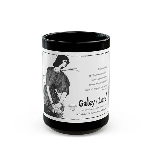 Galey & Lord, 1962 - Black Coffee Mug 15oz - Go Mug Yourself