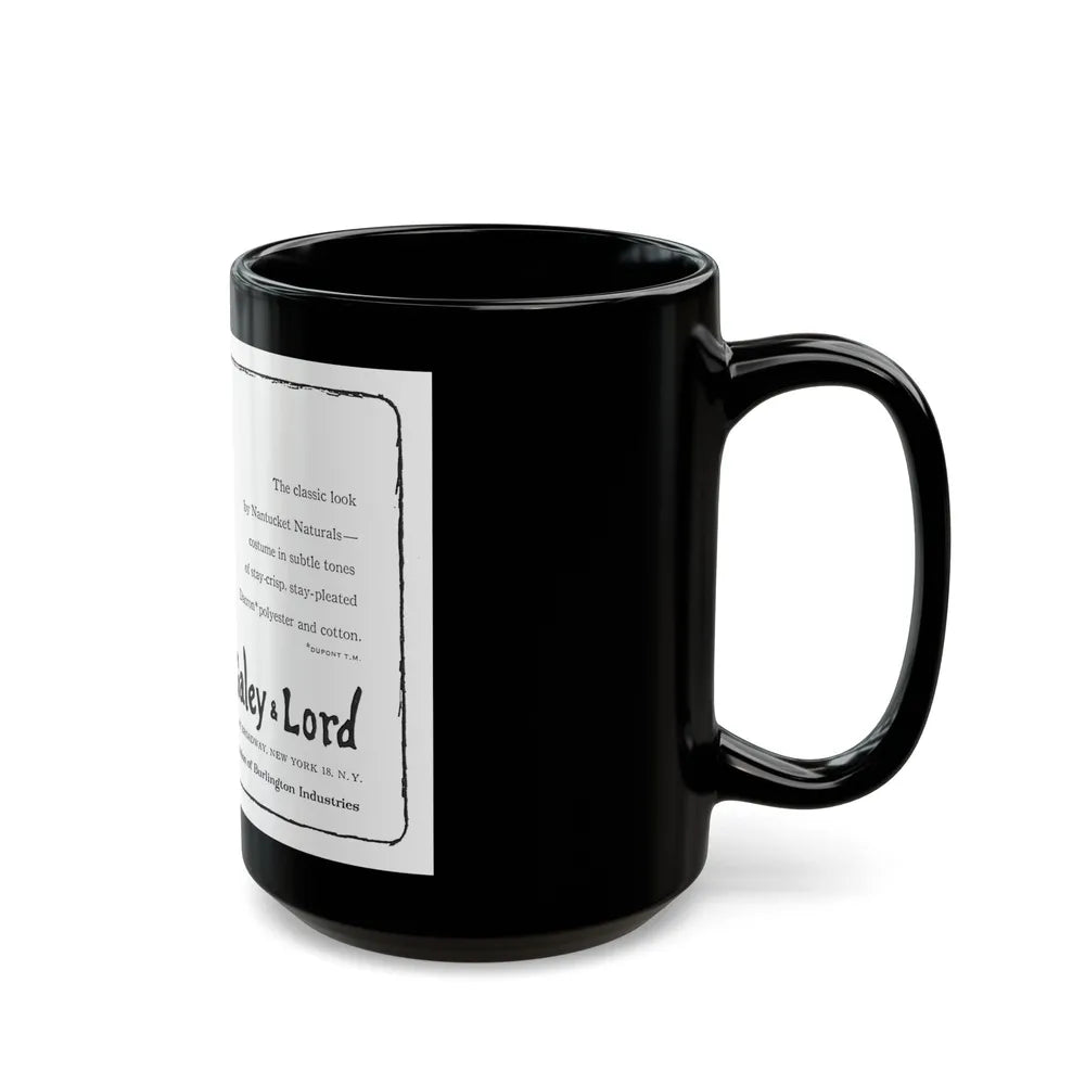 Galey & Lord, 1962 - Black Coffee Mug-Go Mug Yourself