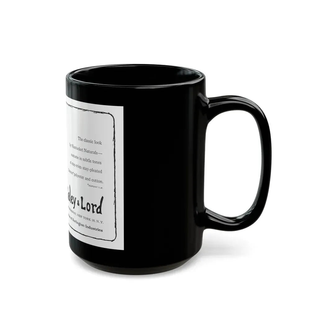 Galey & Lord, 1962 - Black Coffee Mug - Go Mug Yourself