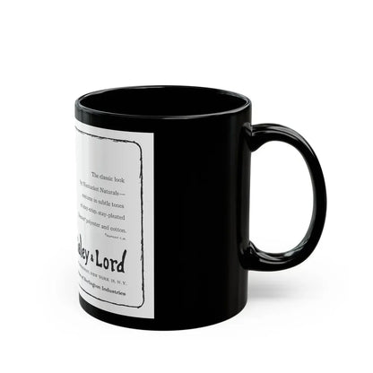 Galey & Lord, 1962 - Black Coffee Mug - Go Mug Yourself