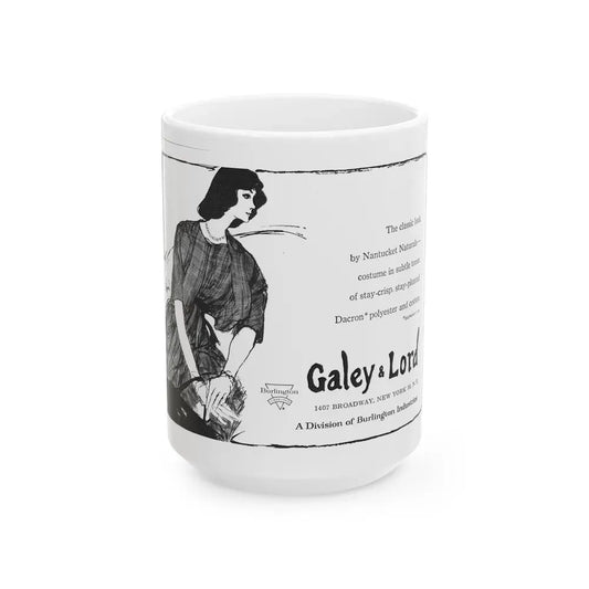 Galey & Lord, 1962 - White Coffee Mug 15oz - Go Mug Yourself
