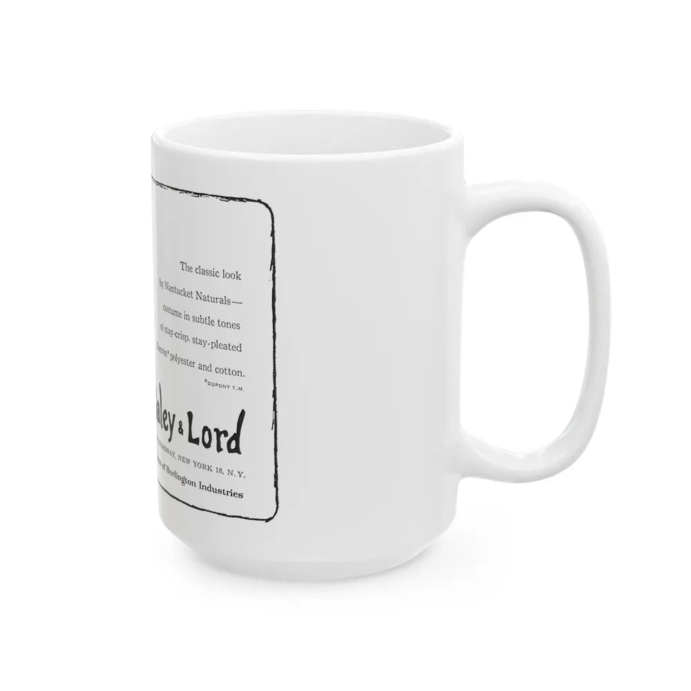 Galey & Lord, 1962 - White Coffee Mug-Go Mug Yourself