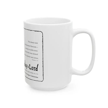 Galey & Lord, 1962 - White Coffee Mug - Go Mug Yourself