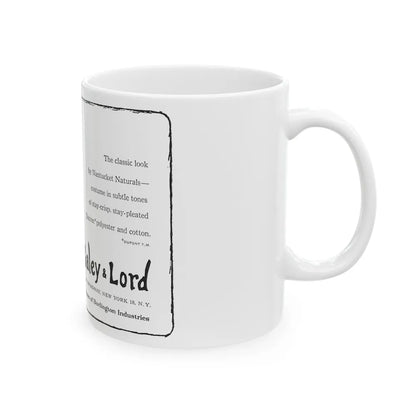 Galey & Lord, 1962 - White Coffee Mug-Go Mug Yourself