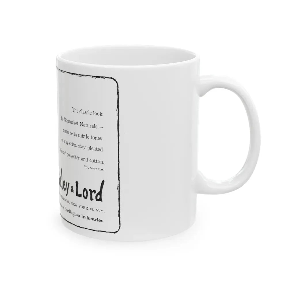 Galey & Lord, 1962 - White Coffee Mug - Go Mug Yourself