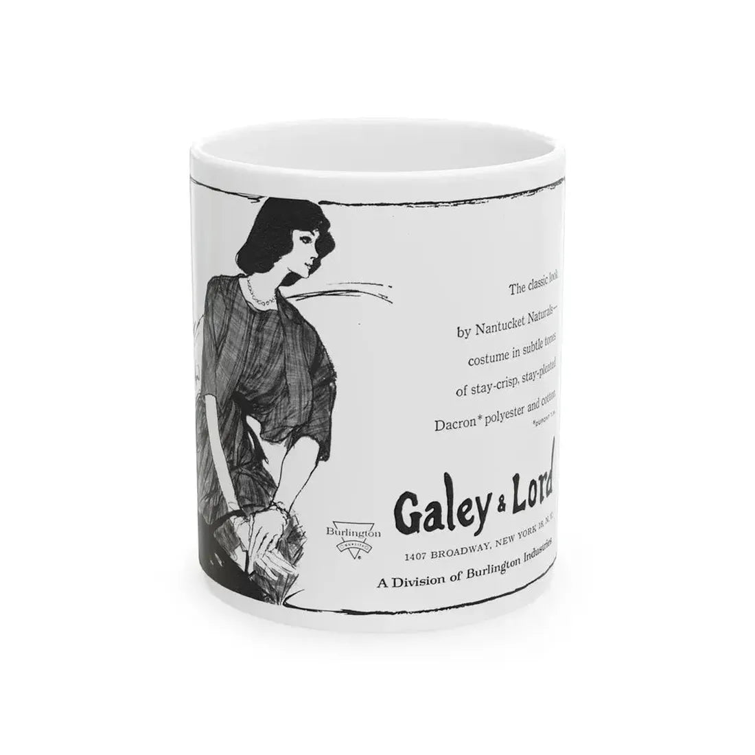 Galey & Lord, 1962 - White Coffee Mug - Go Mug Yourself