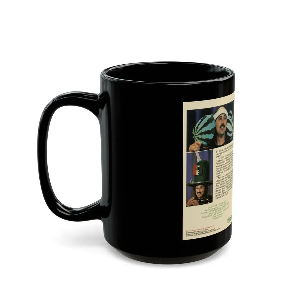 GALLAGER MELON CRAZY (VHS COVER) - Black Coffee Mug - Go Mug Yourself
