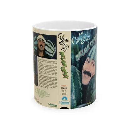 GALLAGER MELON CRAZY (VHS COVER) - White Coffee Mug 11oz - Go Mug Yourself