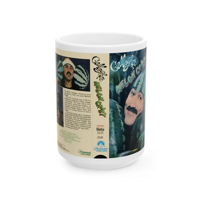 GALLAGER MELON CRAZY (VHS COVER) - White Coffee Mug-15oz-Go Mug Yourself