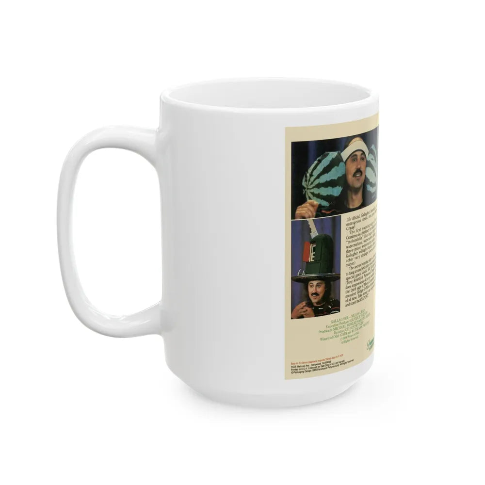 GALLAGER MELON CRAZY (VHS COVER) - White Coffee Mug-Go Mug Yourself