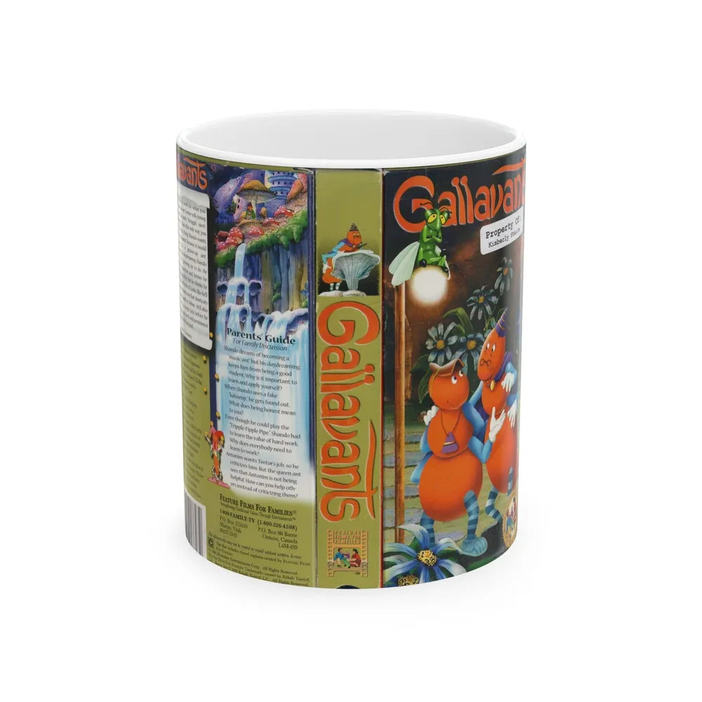 GALLAVANTS (VHS COVER) - White Coffee Mug-11oz-Go Mug Yourself