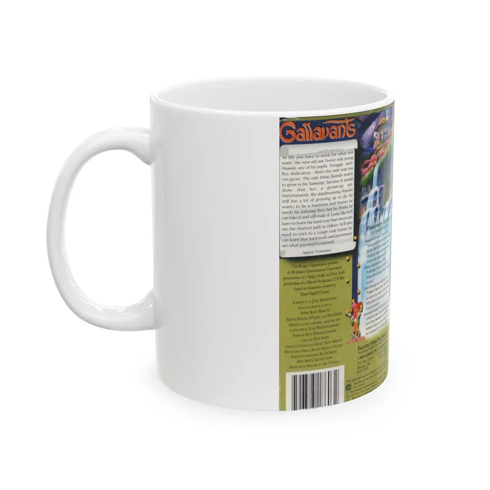GALLAVANTS (VHS COVER) - White Coffee Mug - Go Mug Yourself