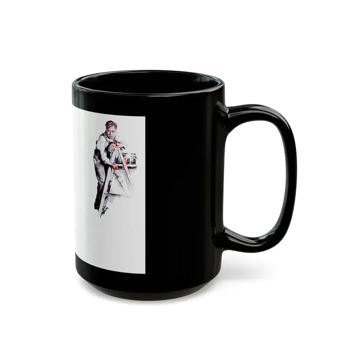 Galley-slave Gerrity, Woman's Day, March 1946 - Black Coffee Mug - Go Mug Yourself