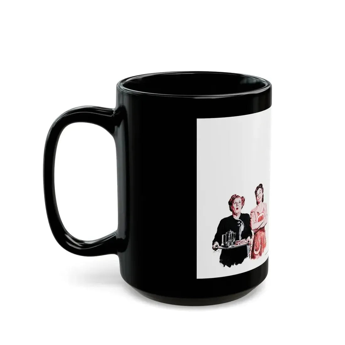 Galley-slave Gerrity, Woman's Day, March 1946 - Black Coffee Mug - Go Mug Yourself