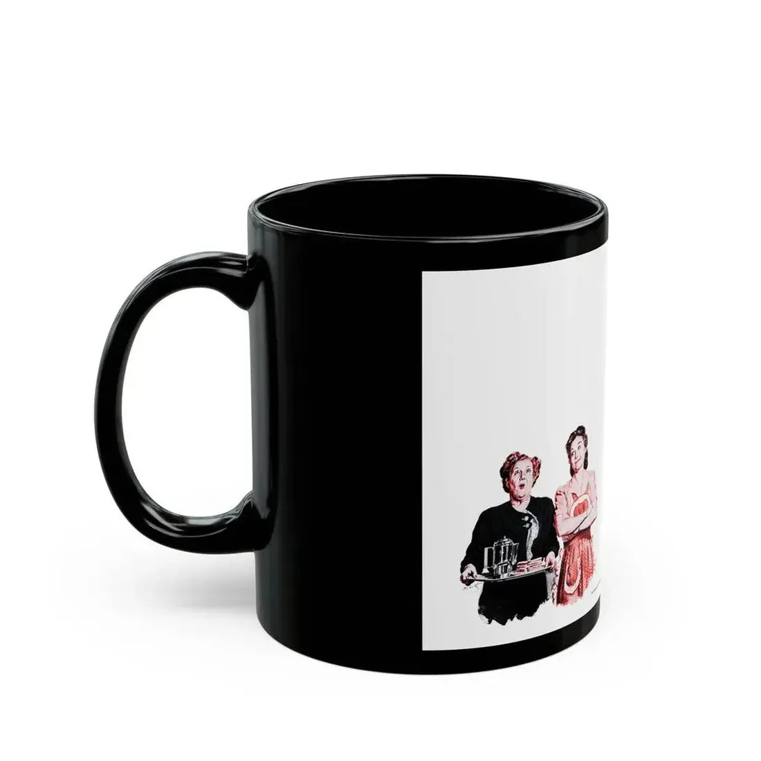 Galley-slave Gerrity, Woman's Day, March 1946 - Black Coffee Mug - Go Mug Yourself