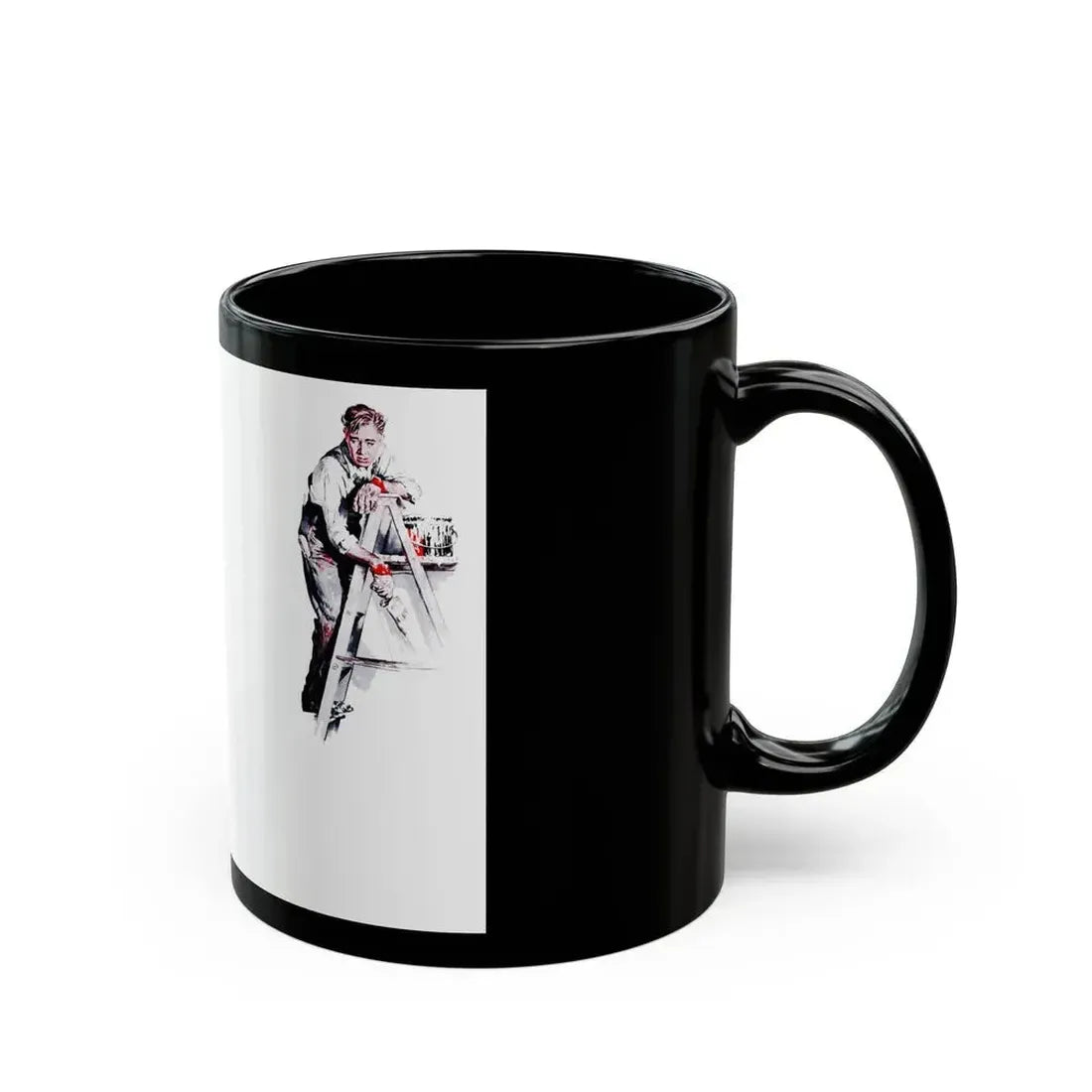 Galley-slave Gerrity, Woman's Day, March 1946 - Black Coffee Mug - Go Mug Yourself