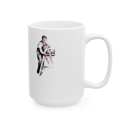 Galley-slave Gerrity, Woman's Day, March 1946 - White Coffee Mug - Go Mug Yourself