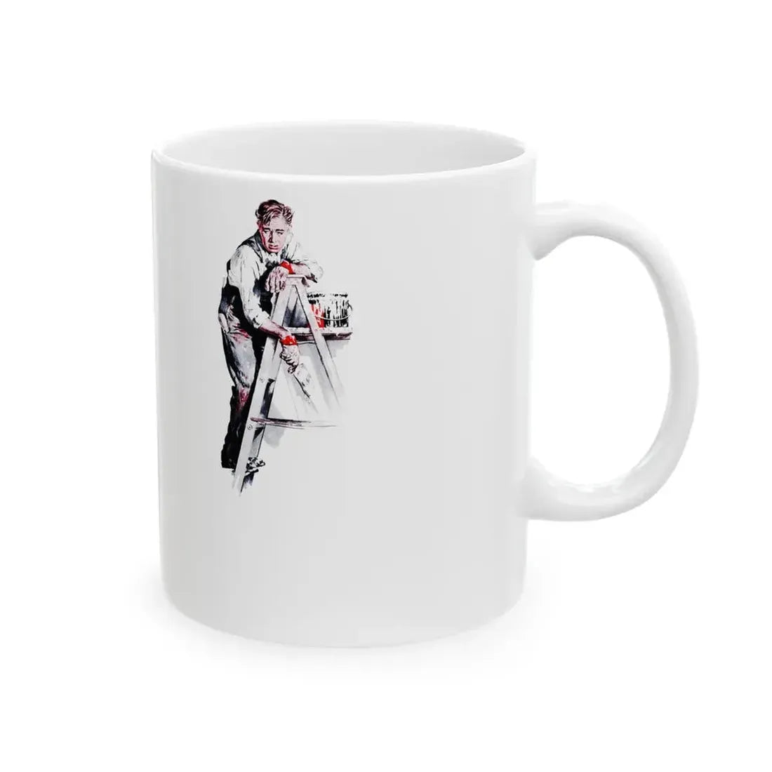 Galley-slave Gerrity, Woman's Day, March 1946 - White Coffee Mug - Go Mug Yourself