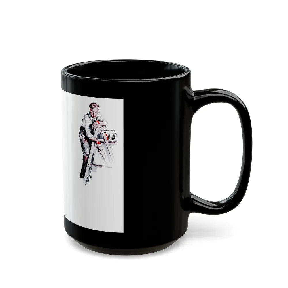 Galley-slave Gerrity, Woman's Day, March 1946 - Black Coffee Mug-Go Mug Yourself